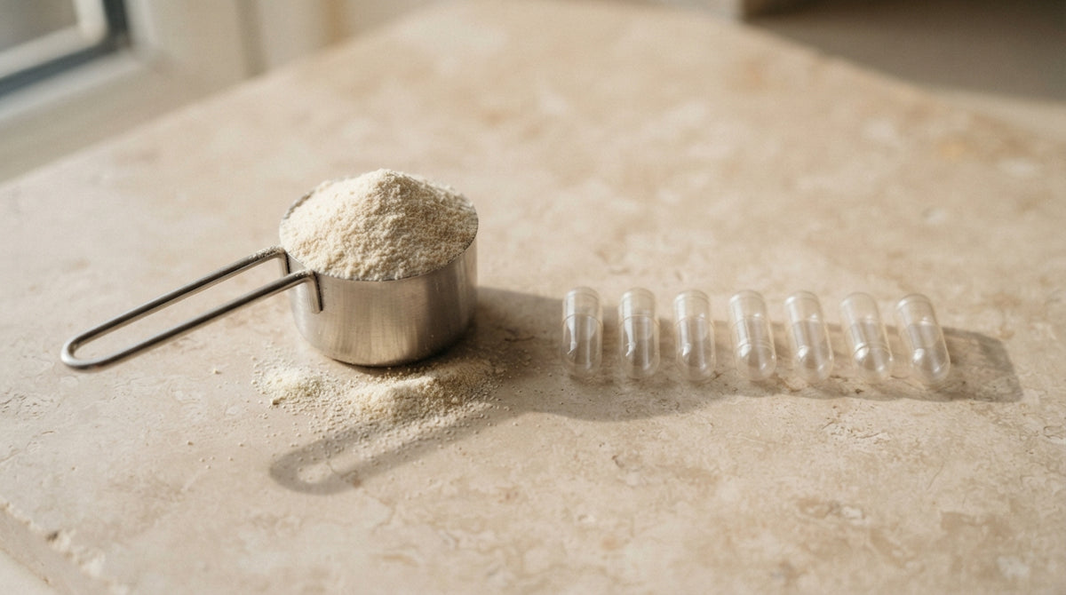 Why a real collagen dose won't fit in a capsule
